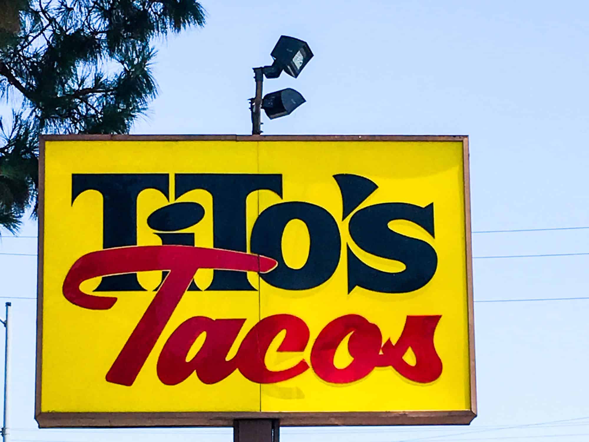 picture of titos tacos sign in culver city california